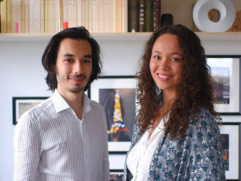Salomé Perette-Jolly et Maxime Boiscassy, fondateurs de Révélia